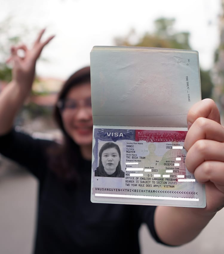 Học bổng toàn phần được Bộ Ngoại Giao Hoa Kỳ cấp để sang Mỹ học trong gần 1 tháng.