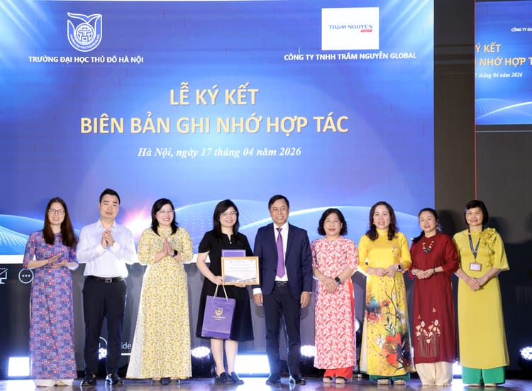 Tram Nguyen English ký kết hợp tác chiến lược với Đại học Thủ đô Hà Nội