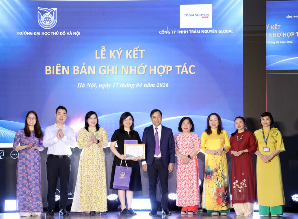 Tram Nguyen English ký kết hợp tác chiến lược với Đại học Thủ đô Hà Nội